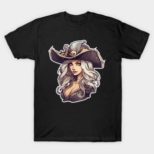 Pirate Girl Female Pirate Captain T-Shirt